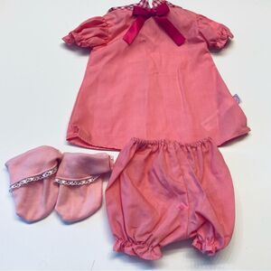Vintage Cabbage Patch‎ CPK Clothing Outfit Bundle Lot Pink Top Shorts Socks
